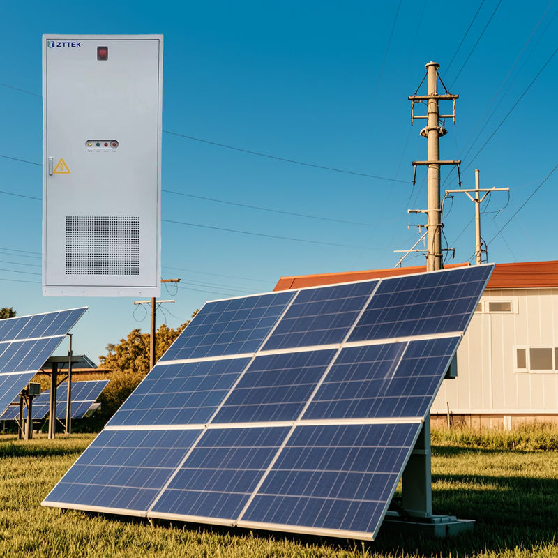 Microgrid alimentato a energia solare con stoccaggio a batteria LFP per le zone rurali 30KW 40KWH